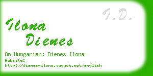 ilona dienes business card